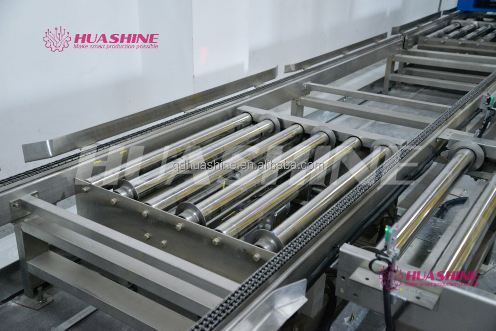 Quality AUTOMATED Warehouse Storage ASRS Pallet package flow rack with slide roller WITH MES HUASHINE INTELLIGENT