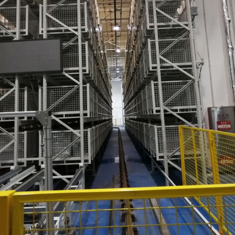 Fabricante chinês de sistemas automatizados de armazenamento, recuperação e separação de pedidos (ASRS) com robôs para carregamento unitário de paletes e prateleiras inteligentes.
