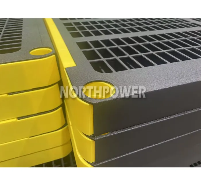 HD18 - Prateleira de plástico resistente com 4 camadas, 91*46*145 cm (36*18*57 polegadas), prateleira ventilada para armazenamento.