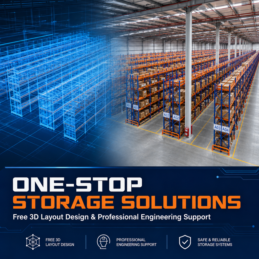 JIAQIJIASHENG Sistema de estanteria para armazéns com alta capacidade de carga, em aço reforçado, para paletes e outros materiais industriais.