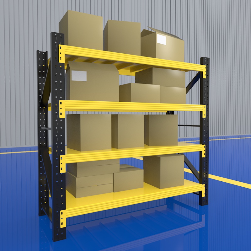 Estante de armazenamento multiuso industrial em aço inoxidável com capacidade de carga de 100 a 500 kg, altura das prateleiras ajustável, ideal para escolas.