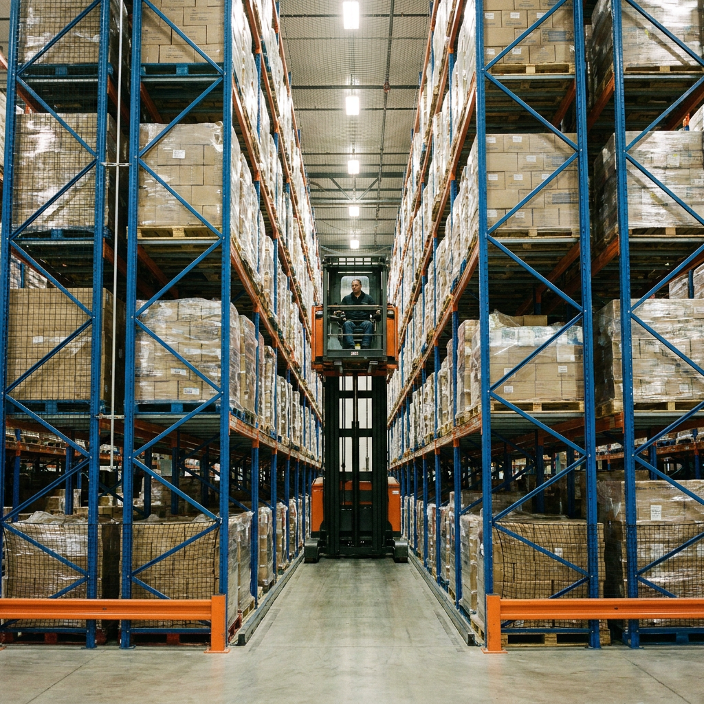 Fornecedor profissional de porta-paletes para serviço pesado e fabricante de sistemas de armazenamento para armazéns.