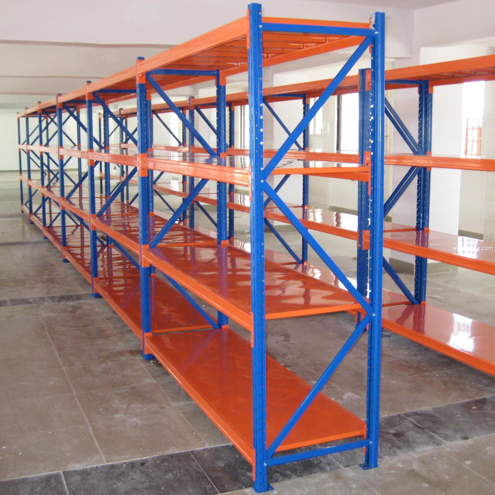 Estante de armazenamento personalizada em metal reforçado, de alta qualidade, em ferro, para armazéns e armazéns. Equipamento para armazenamento de cargas.