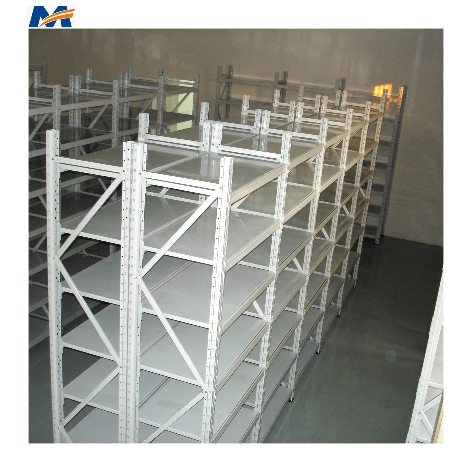 Prateleira de armazenamento leve Marking, unidade de prateleiras de arame de 4 níveis para organização doméstica e de garagem, prateleiras industriais ajustáveis.