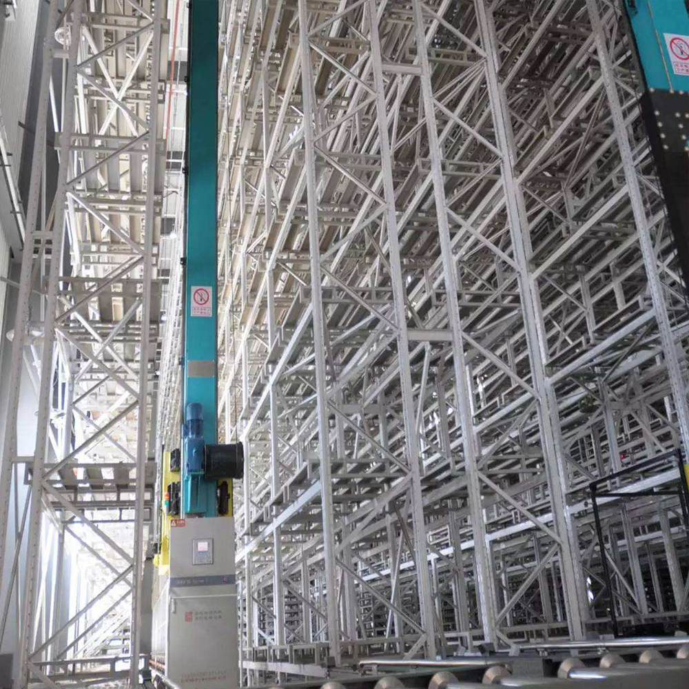 Sistema de separação automática de pedidos, porta-paletes para cargas pesadas, sistema de armazenamento automatizado (ASRS) com economia de mão de obra e sistema de recuperação de paletes.