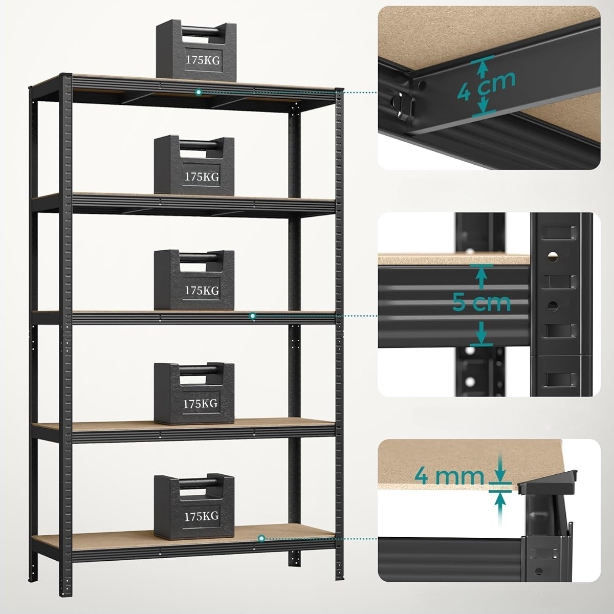 Estante de Armazenamento Resistente