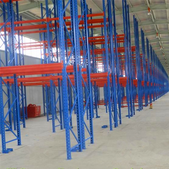 Estantes porta-paletes seletivas para armazém, com capacidade de carga de 2000 kg a 3000 kg por camada, com protetor de coluna.