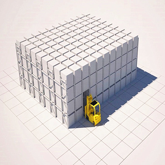 Sistema de armazenamento FIFO FILO para armazém, com certificação ISO9001 CE, estantes para paletes de alta resistência com sistema drive-in e revestimento em pó epóxi anticorrosivo.